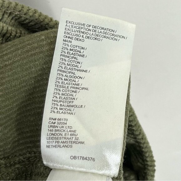 Anthropologie The Wanderer Relaxed-Leg Corduroy Pants by Pilcro Size 32 Green - Picture 11 of 15